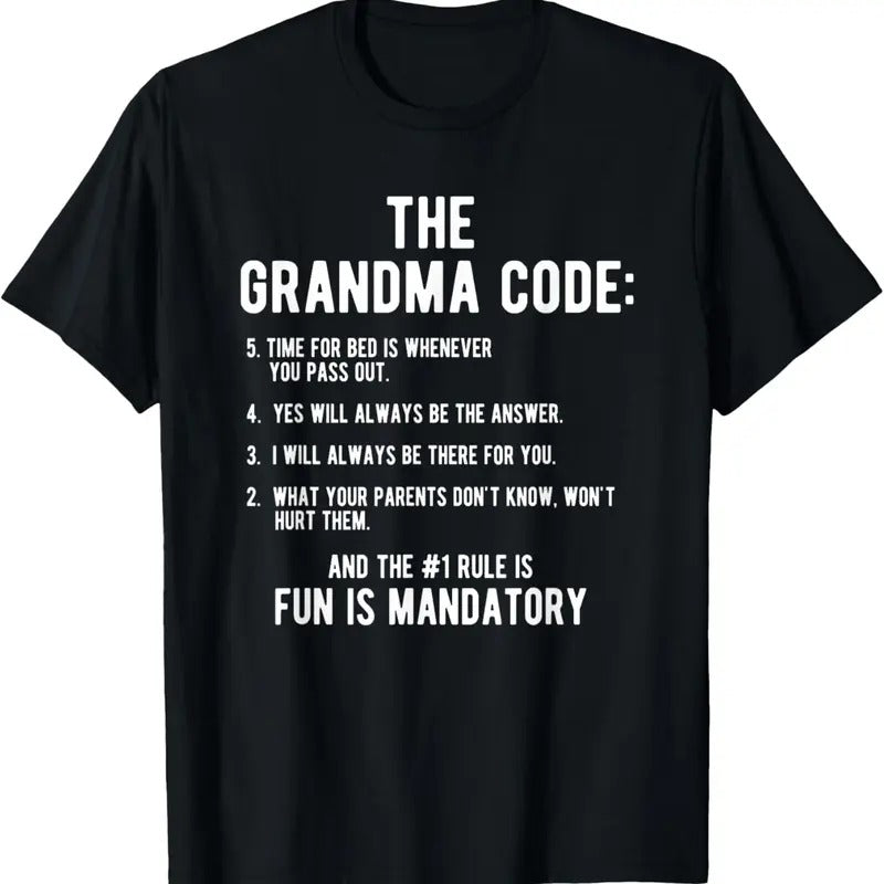 100% Cotton Grandma Gift From Granddaughter Grandson The Grandma Code T-Shirt Hoodie, Sweatshirt | HypeCrazeTee.com
