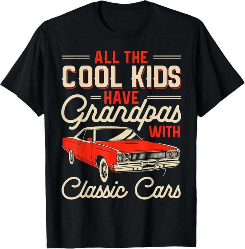 100% Cotton Grandpas with Classic Cars Funny Old Car Enthusiast Car Guy T-Shirt Hoodie, Sweatshirt | HypeCrazeTee.com