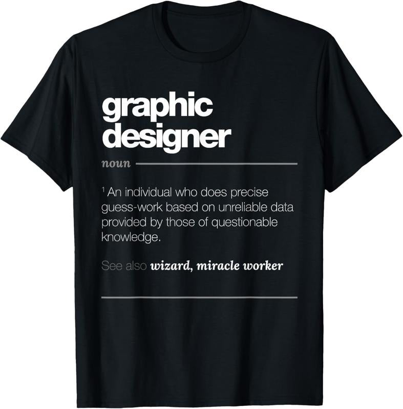 100% Cotton Graphic Designer Definition T Shirt - Funny Job Gift Tee T-Shirt Hoodie, Sweatshirt | HypeCrazeTee.com