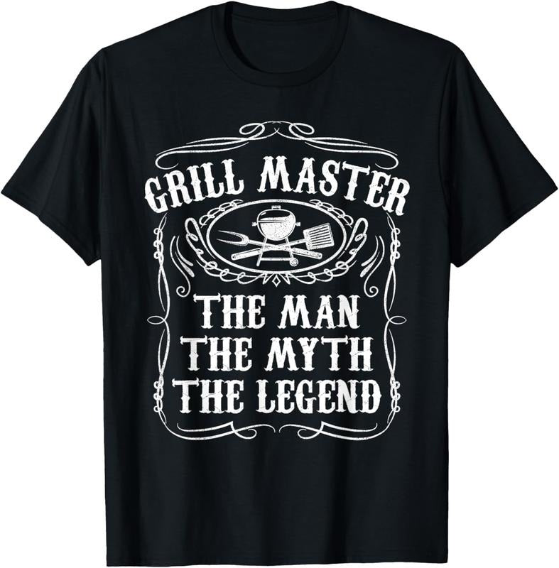 100% Cotton Grill Master The Man The Myth Legend Funny BBQ Smoker Gift T-Shirt Hoodie, Sweatshirt | HypeCrazeTee.com