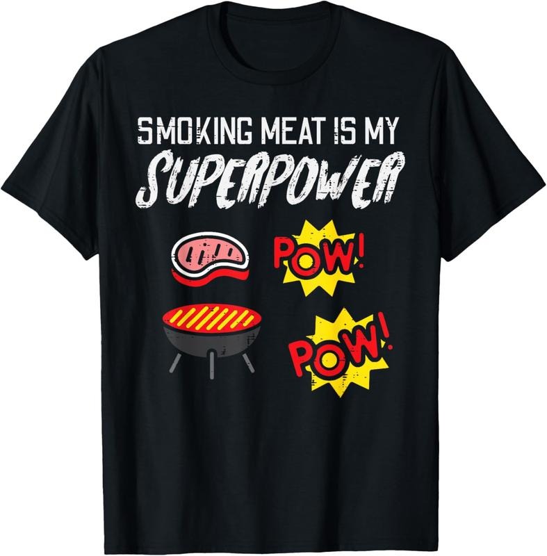 100% Cotton Grilling Meat My Superpower Bbq Barbecue Grill Men Women T-Shirt Hoodie, Sweatshirt | HypeCrazeTee.com