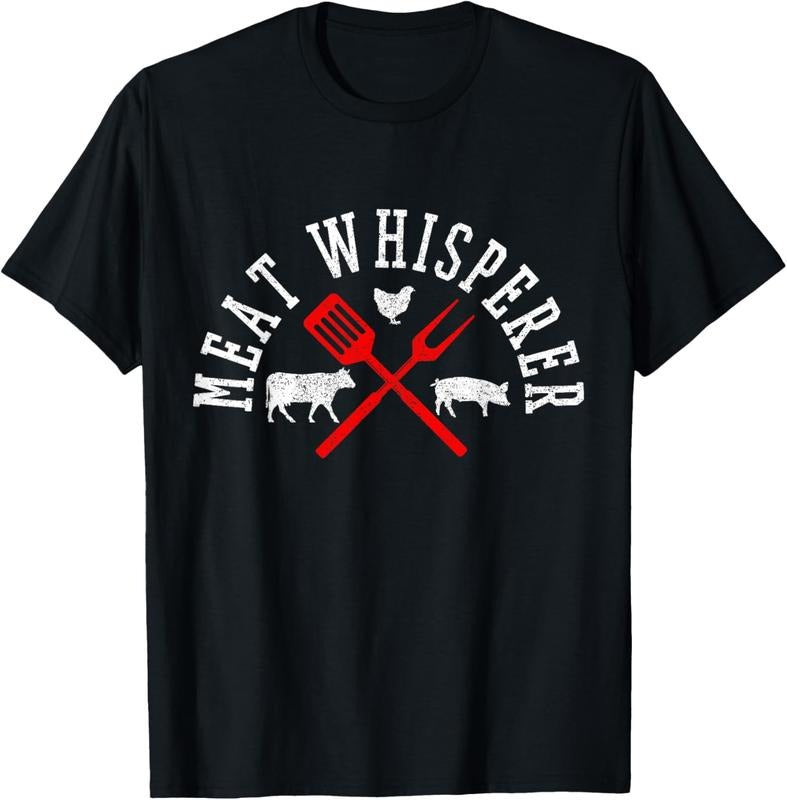 100% Cotton Grilling T-Shirt - Meat Whisperer Funny BBQ Shirt Chef Gift T-Shirt Hoodie, Sweatshirt | HypeCrazeTee.com