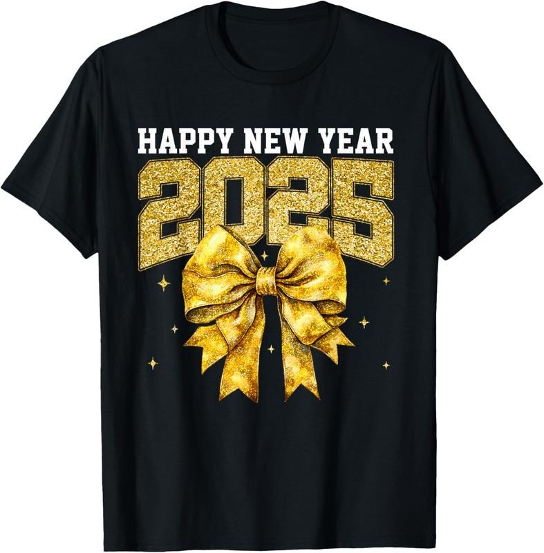 100% Cotton Groovy Happy New Year 2025 Shirts Men Women New Year's Eve T-Shirt Hoodie, Sweatshirt | HypeCrazeTee.com