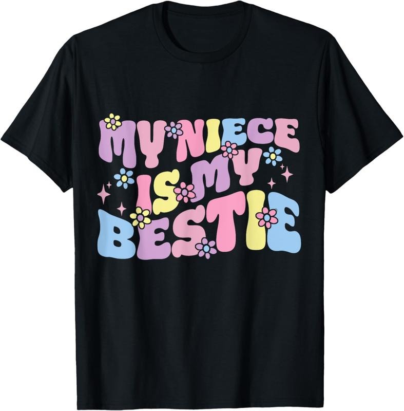100% Cotton Groovy My Niece Is My Bestie Aunt And Niece Matching T-Shirt Hoodie, Sweatshirt | HypeCrazeTee.com