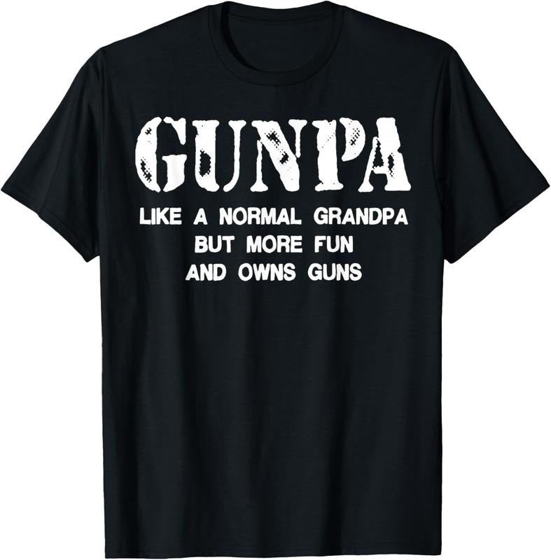100% Cotton Gunpa Like A Normal Grandpa But More Fun And Owns Guns T-Shirt Hoodie, Sweatshirt | HypeCrazeTee.com