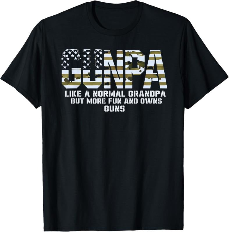 100% Cotton Gunpa Like A Normal Grandpa But More Fun And Owns Guns T-Shirtstyle{n002}2 T-Shirts, Hoodie, Sweatshirt