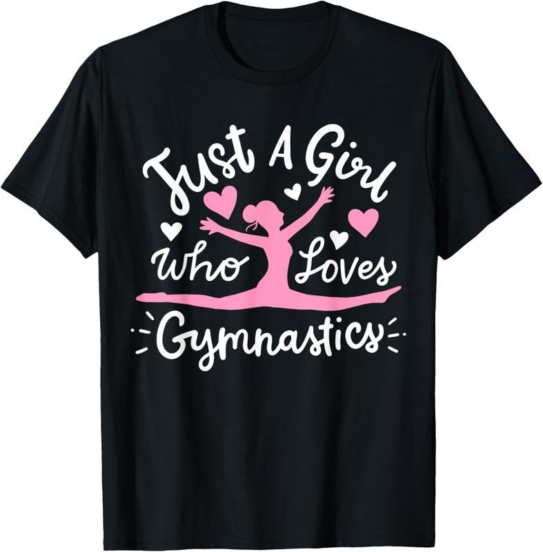 100% Cotton Gymnastics Gymnast Just A Girl Who Loves Gymnastics T-Shirt Hoodie, Sweatshirt | HypeCrazeTee.com