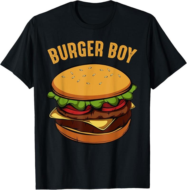 100% Cotton Hamburger Cheeseburger Burger Boy Funny Fast Food Lover T-Shirt Hoodie, Sweatshirt | HypeCrazeTee.com