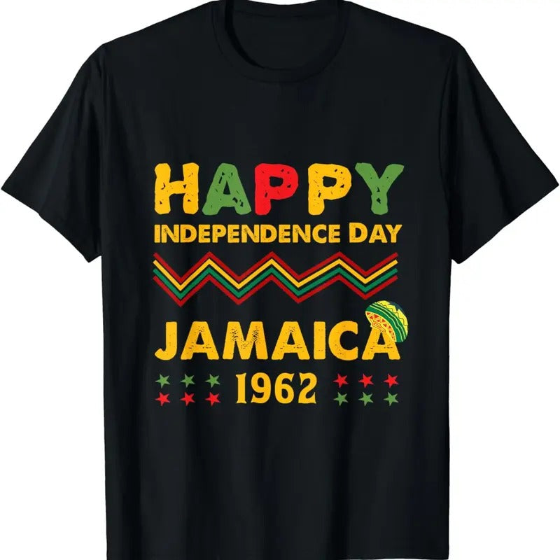 [100% Cotton]Happy Independence Day Jamaica 1962 Jamaican Pride Reggae T-Shirts, Hoodie, Sweatshirt