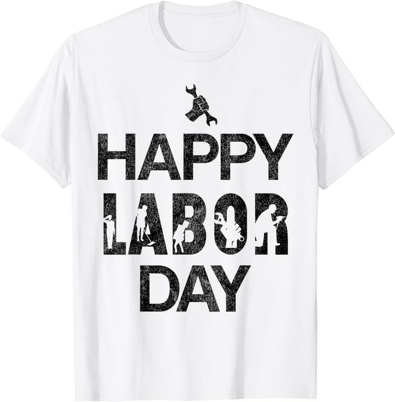 [100% Cotton]Happy Labor Plus-size vent Day Graphic Celebrate American Workers T-Shirt Hoodie, Sweatshirt | HypeCrazeTee.com