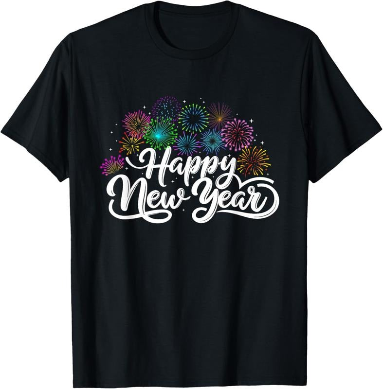 100% Cotton Happy New Year - New Year's Eve New Year Party T-Shirt Hoodie, Sweatshirt | HypeCrazeTee.com
