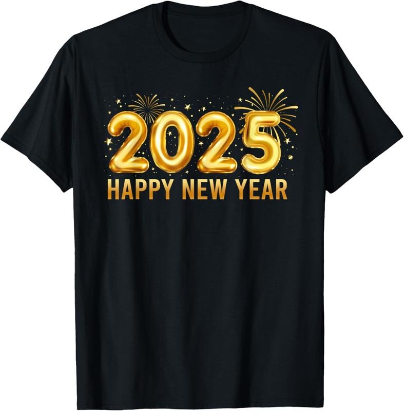 100% Cotton Happy New Year 2025 Eve Party Fireworks Funny Hello 2025 T-Shirt Hoodie, Sweatshirt | HypeCrazeTee.com