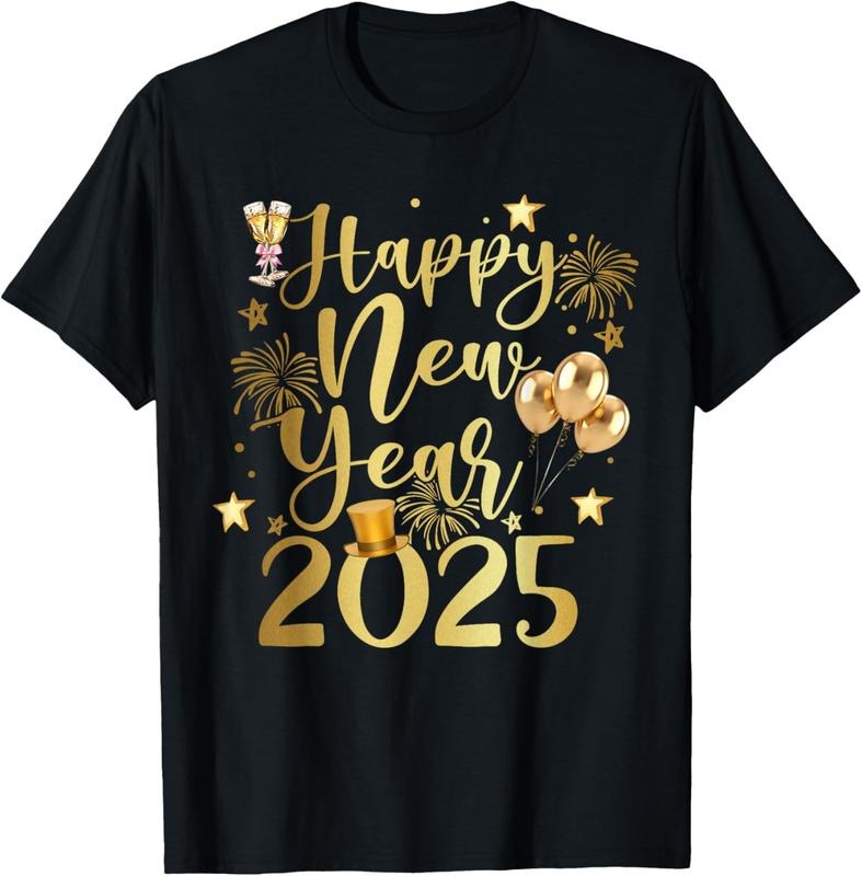 100% Cotton Happy New Year 2025 NYE Party - Funny New Years Eve 2025 T-Shirt Hoodie, Sweatshirt | HypeCrazeTee.com
