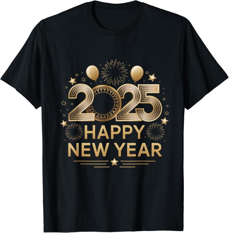 100% Cotton Happy New Year 2025 New Years Eve Countdown Celebration T-Shirt Hoodie, Sweatshirt | HypeCrazeTee.com