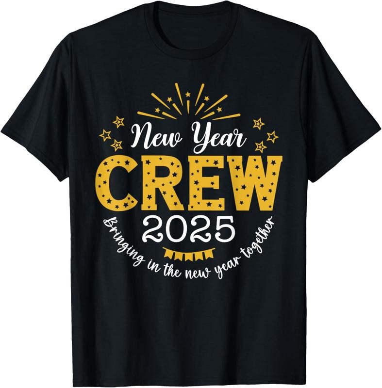 100% Cotton Happy New Year 2025 New Years Eve Party Family Matching 2025 T-Shirtstyle{n002}2 T-Shirts, Hoodie, Sweatshirt