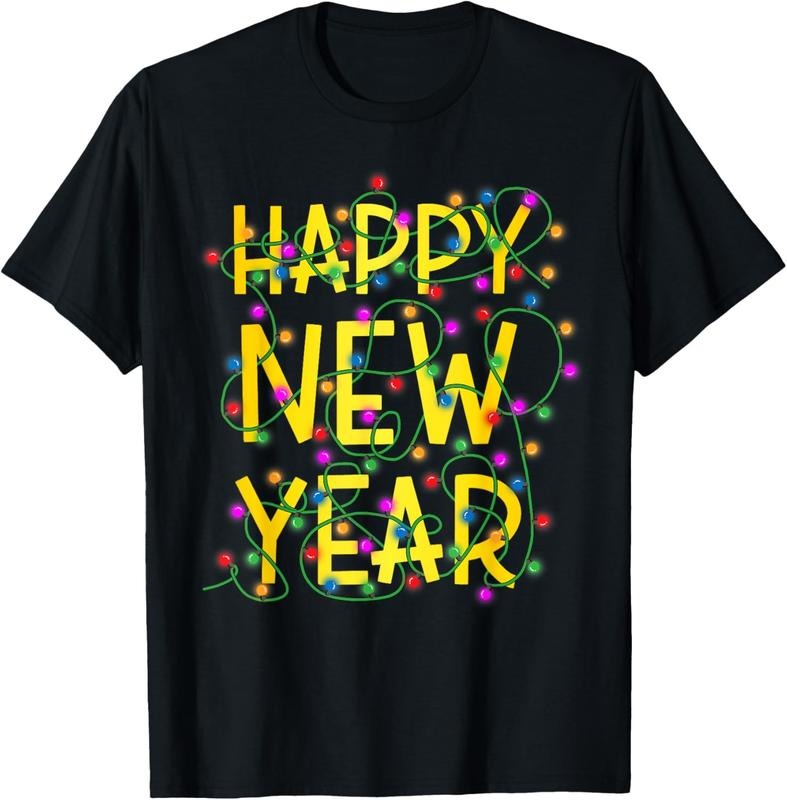100% Cotton Happy New Year 2025 Party Supplies 2025 Family Matching Xmas T-Shirt Hoodie, Sweatshirt | HypeCrazeTee.com