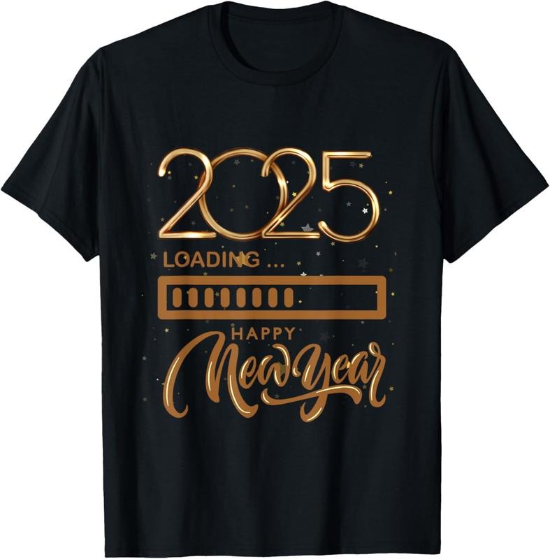 100% Cotton Happy New Year Eve Party Supplies 31st December 2025 Loading T-Shirt Hoodie, Sweatshirt | HypeCrazeTee.com