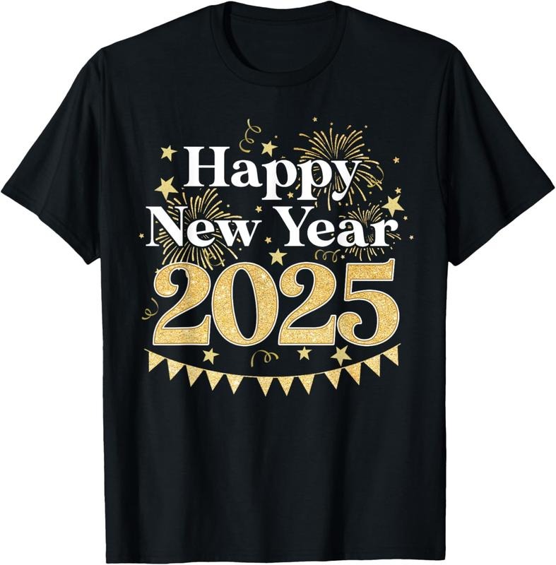 100% Cotton Happy New Year Party Loading 2025 Family Matching Fireworks T-Shirt Hoodie, Sweatshirt | HypeCrazeTee.com