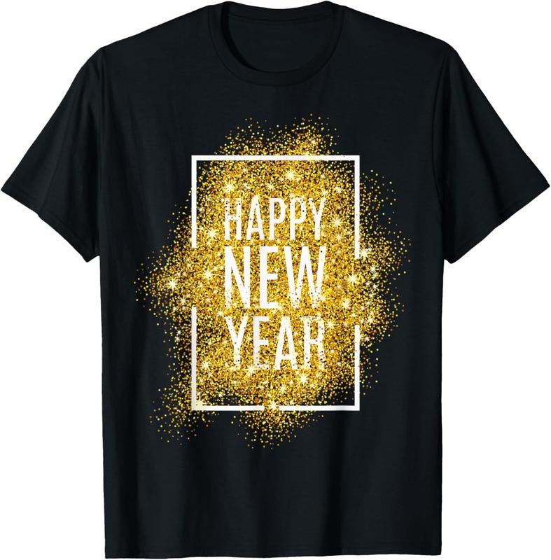 100% Cotton Happy New Year Party Supplies 2025 Family Matching Christmas T-Shirt Hoodie, Sweatshirt | HypeCrazeTee.com