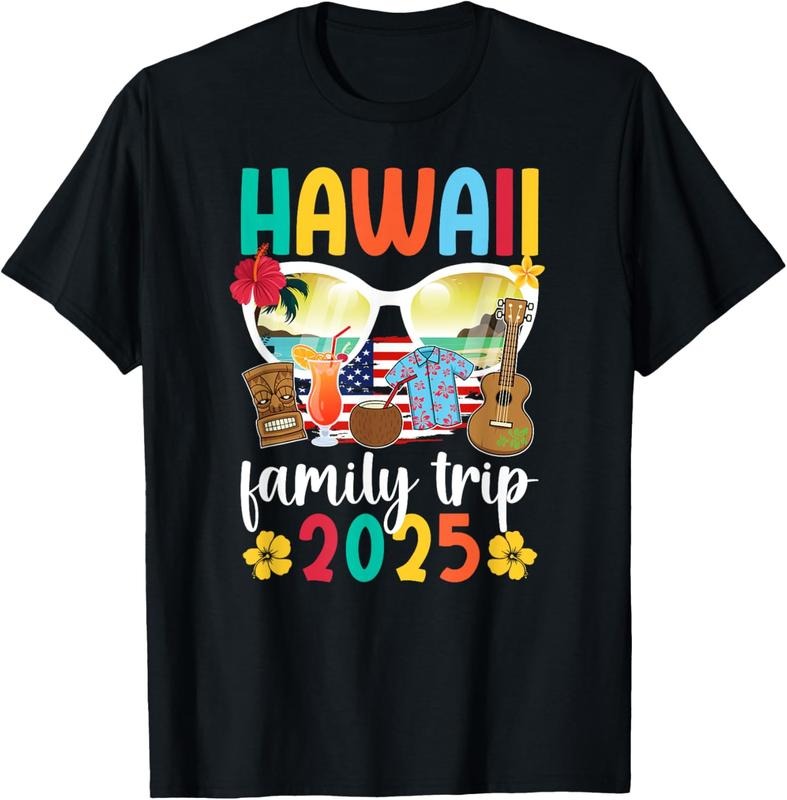 100% Cotton Hawaii Family Trip 2025 Vacation Hawaii Travel Family T-Shirt Hoodie, Sweatshirt | HypeCrazeTee.com