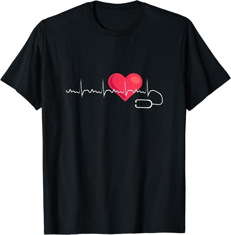 [100% Cotton]Heartbeat Cardiology Cardiologist Heart Doctor T-Shirt Hoodie, Sweatshirt | HypeCrazeTee.com