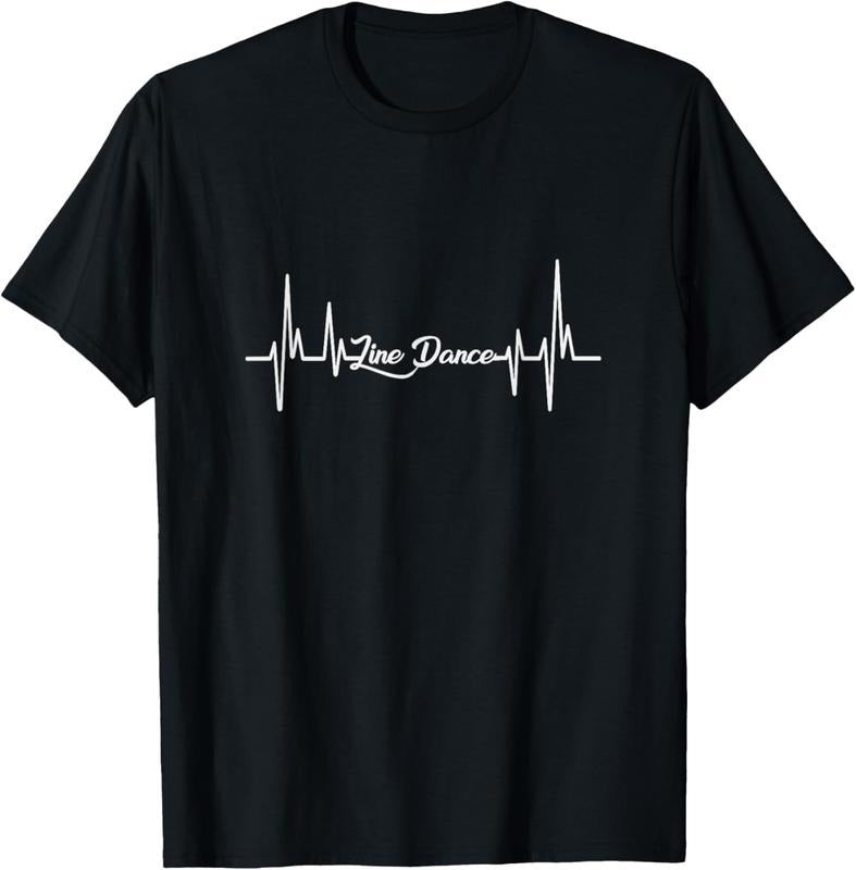 100% Cotton Heartbeat Line Dance T-Shirt Hoodie, Sweatshirt | HypeCrazeTee.com