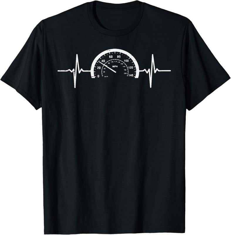 100% Cotton Heartbeat Speedometer Car Guy Auto Garage Racing Men Dad T-Shirt Hoodie, Sweatshirt | HypeCrazeTee.com