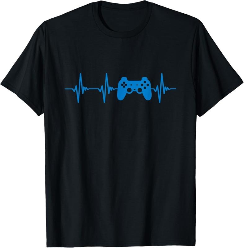 100% Cotton Heartbeat of a Gamer T Shirt Video Games Console Controller T-Shirt Hoodie, Sweatshirt | HypeCrazeTee.com
