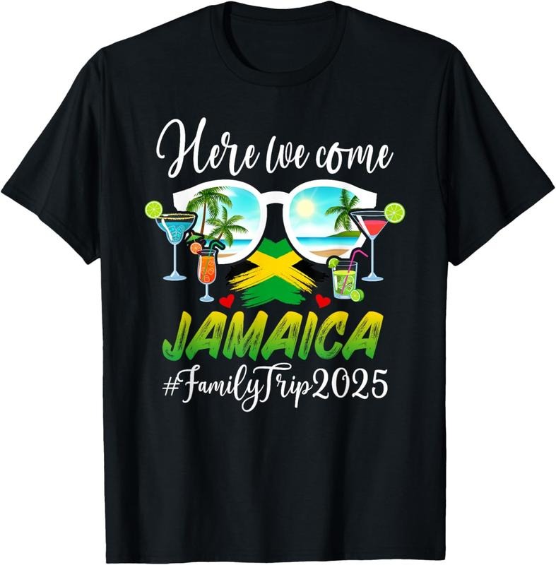 100% Cotton Here We Come Jamaica Family Trip 2025 Jamaica Vacation T-Shirt Hoodie, Sweatshirt | HypeCrazeTee.com