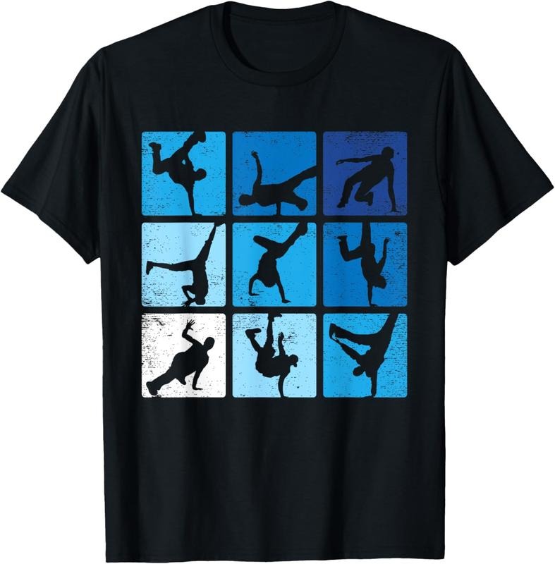 100% Cotton Hip Hop Break dance poses Retro Vintage Gift T-Shirt Hoodie, Sweatshirt | HypeCrazeTee.com