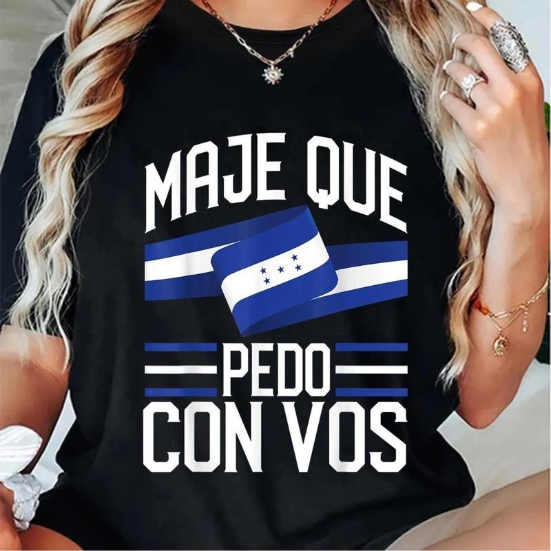 100% Cotton Honduras Flag T-Shirt with Round Neck and Short Sleeve Print, Catracho Pride, Maje Que Pedo Con Vos Hoodie,...
