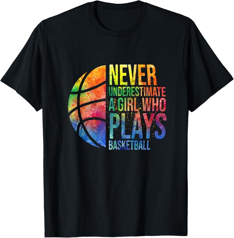 100% Cotton Hoops Girls Never Underestimate A Girl Who Plays Basketball T-Shirt Hoodie, Sweatshirt | HypeCrazeTee.com