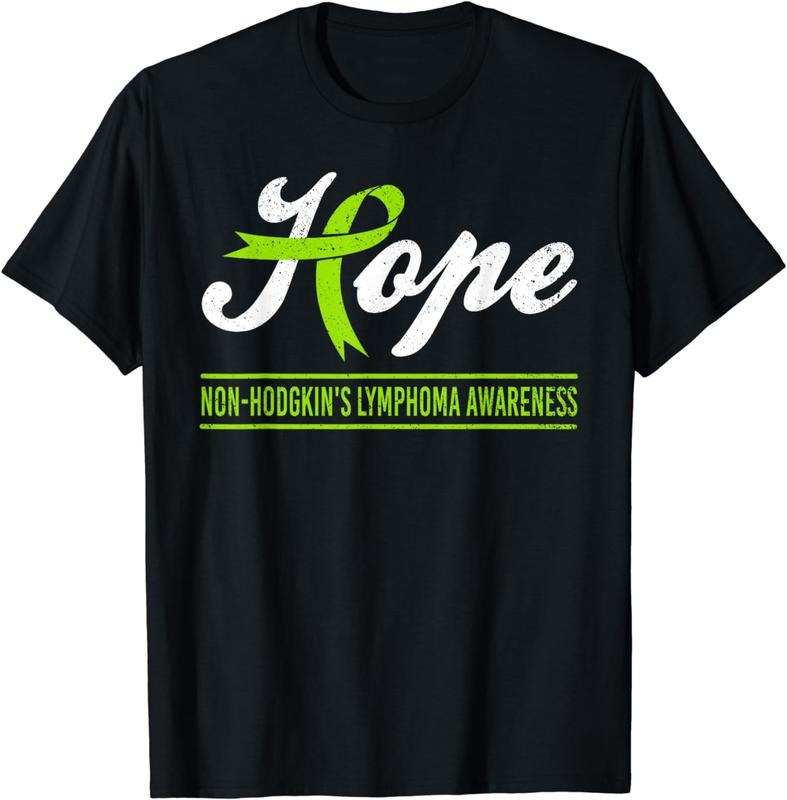[100% Cotton]Hope Non-Hodgkin Lymphoma Awareness Lime Ribbon Support T-Shirt Hoodie, Sweatshirt | HypeCrazeTee.com