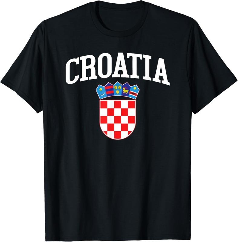 100% Cotton Hrvatska Croatian Croatia Flag T-Shirt Gift for Croats T-Shirt Hoodie, Sweatshirt | HypeCrazeTee.com