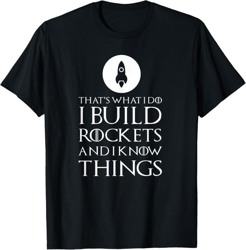 100% Cotton I Build Rockets Funny Rocket Scientist T Shirt Gift T-Shirt Hoodie, Sweatshirt | HypeCrazeTee.com