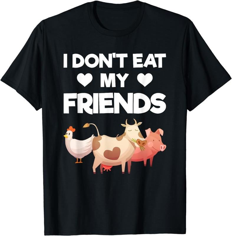 [100% Cotton]I Dont Eat My Friends Vegan T-Shirt Hoodie, Sweatshirt | HypeCrazeTee.com