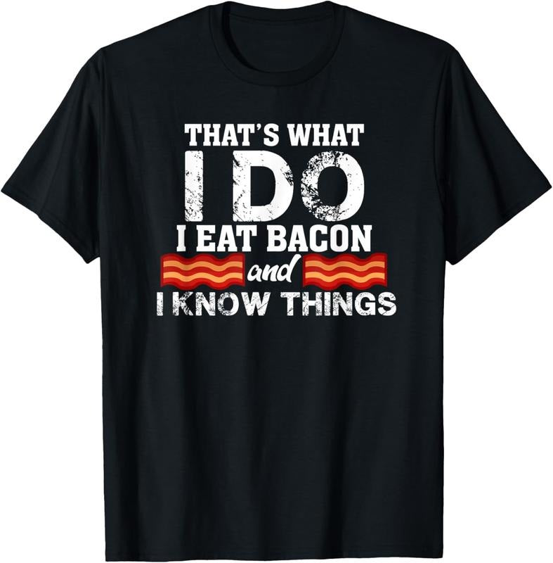 100% Cotton I Eat Bacon Funny Bacon Lover Gift Foodie Meat T-Shirt Hoodie, Sweatshirt | HypeCrazeTee.com