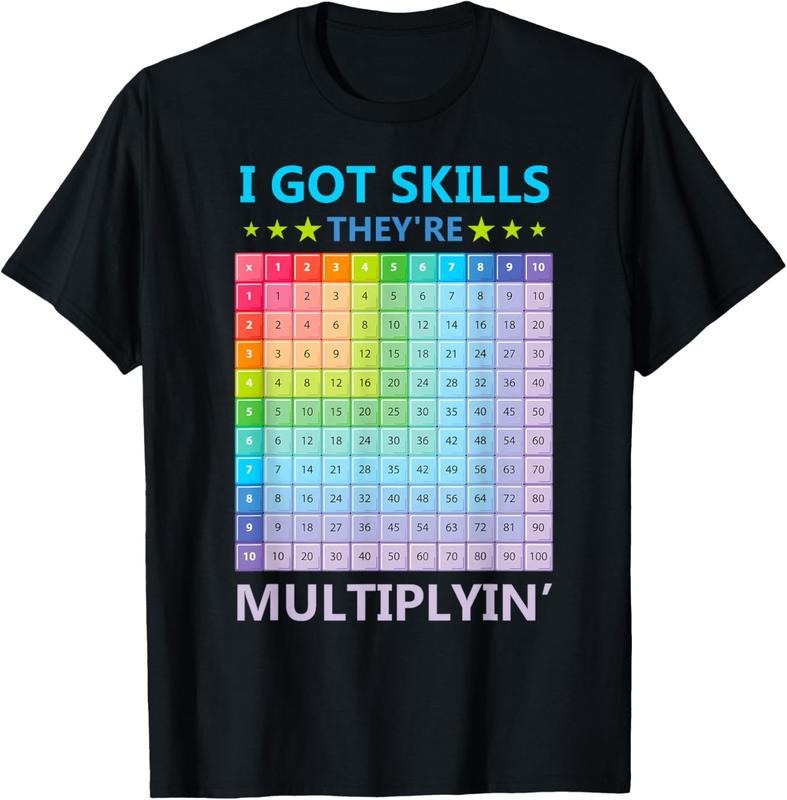 100% Cotton I Got Skills They're Multiplying Funny Math Teacher Students T-Shirt Hoodie, Sweatshirt | HypeCrazeTee.com