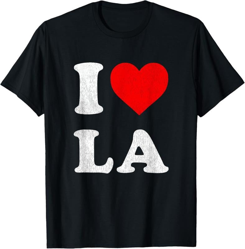 100% Cotton I Heart LA Souvenir I Love Los Angeles T-Shirt Hoodie, Sweatshirt | HypeCrazeTee.com