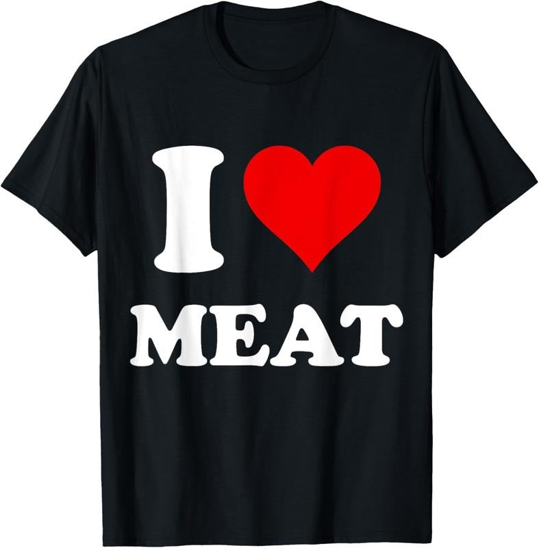 100% Cotton I Heart Meat I Love Meat T-Shirt Hoodie, Sweatshirt | HypeCrazeTee.com