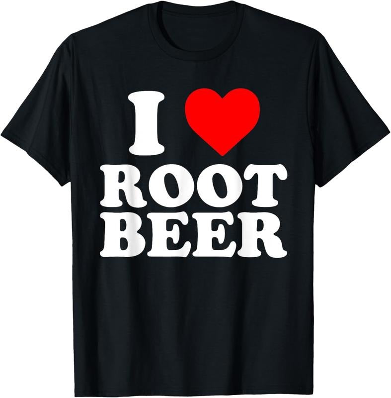 100% Cotton I Heart Root Beer Funny Love Drink Float Lovers Graphic T-Shirt Hoodie, Sweatshirt | HypeCrazeTee.com