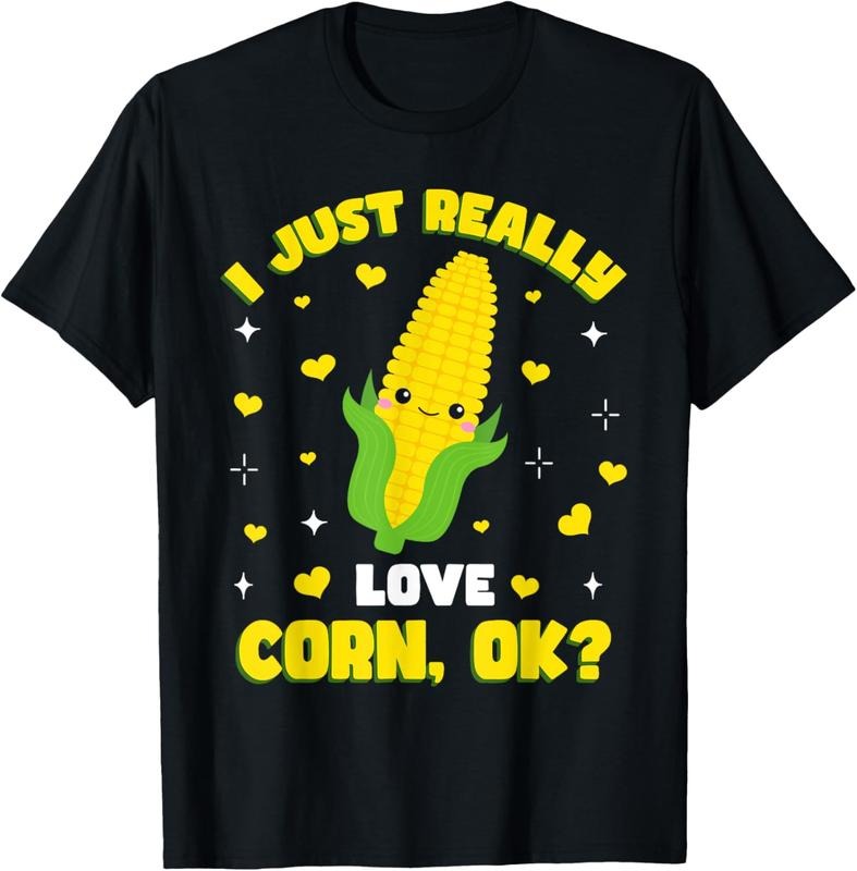 100% Cotton I Just Really Love Corn T-Shirt Hoodie, Sweatshirt | HypeCrazeTee.com