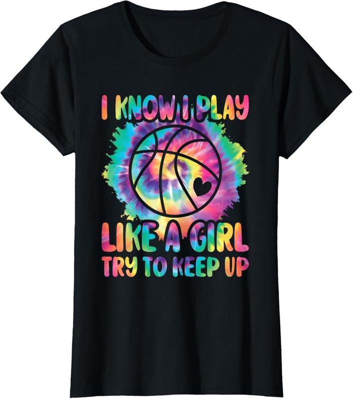 100% Cotton I Know I Play Like A Girl Basketball Player Women Girls s T-Shirt Hoodie, Sweatshirt | HypeCrazeTee.com