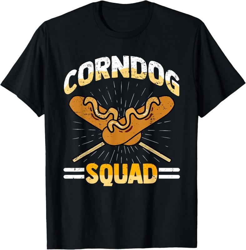 100% Cotton I LOVE CORNDOGS SQUAD, Carnival, Corn Dogs, Hot Dog T-Shirt Hoodie, Sweatshirt | HypeCrazeTee.com