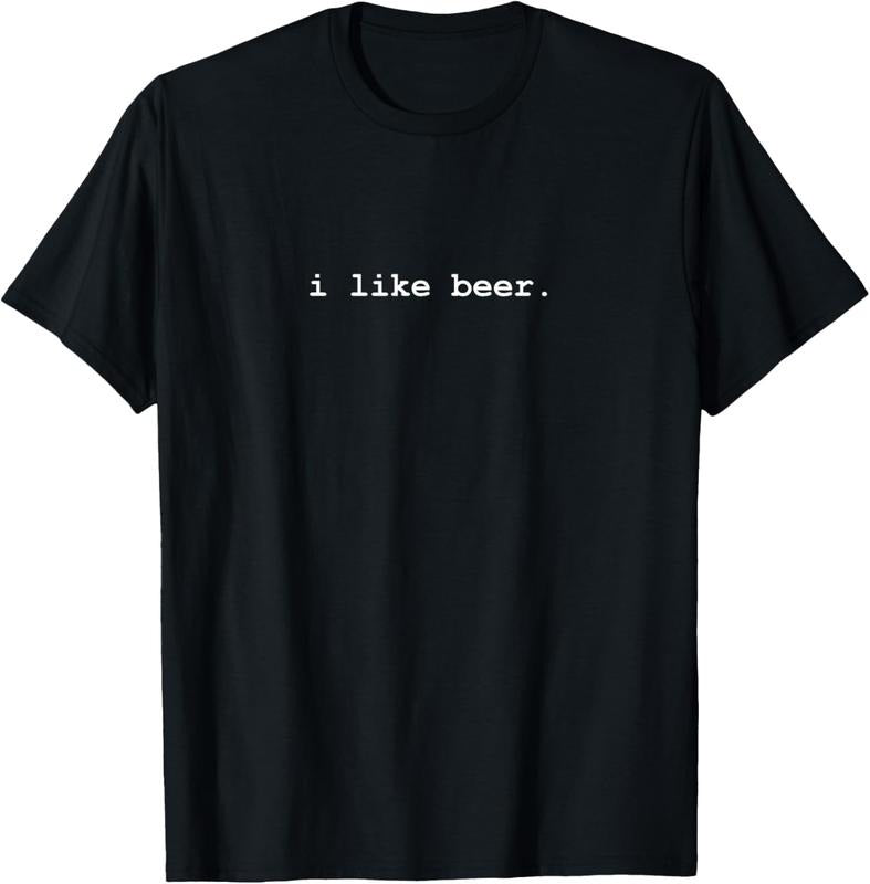 100% Cotton I Like Beer Minimalist Funny Drinking T-Shirt Hoodie, Sweatshirt | HypeCrazeTee.com