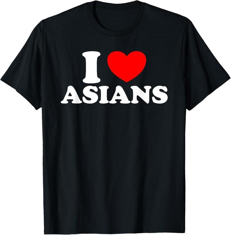 100% Cotton I Love Asian Women I Heart Asians T-Shirt Hoodie, Sweatshirt | HypeCrazeTee.com
