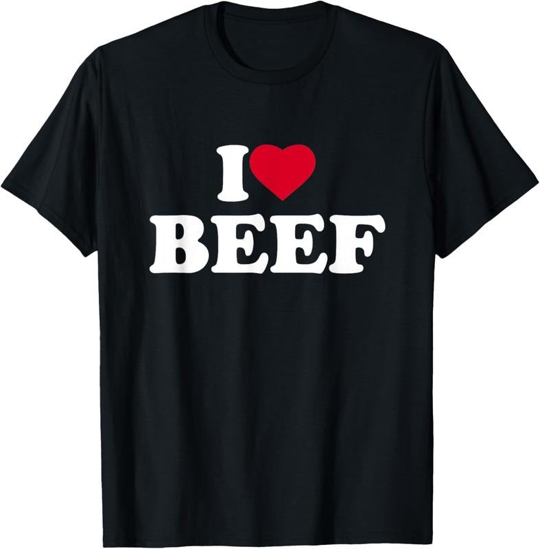 100% Cotton I Love Beef I Heart Beef Lover BBQ Meat Food T-Shirt Hoodie, Sweatshirt | HypeCrazeTee.com