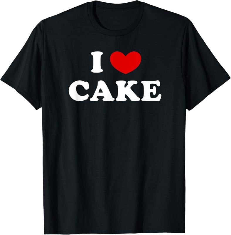100% Cotton I Love Cake, I Heart Cake T-Shirt Hoodie, Sweatshirt | HypeCrazeTee.com