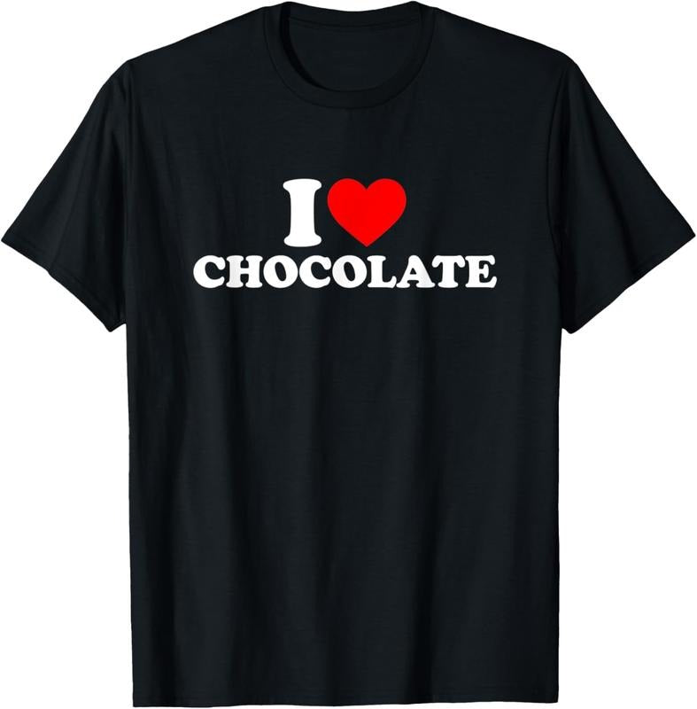 100% Cotton I Love Chocolate T-Shirt I Heart Chocolate Shirt Food Lover T-Shirt Hoodie, Sweatshirt | HypeCrazeTee.com