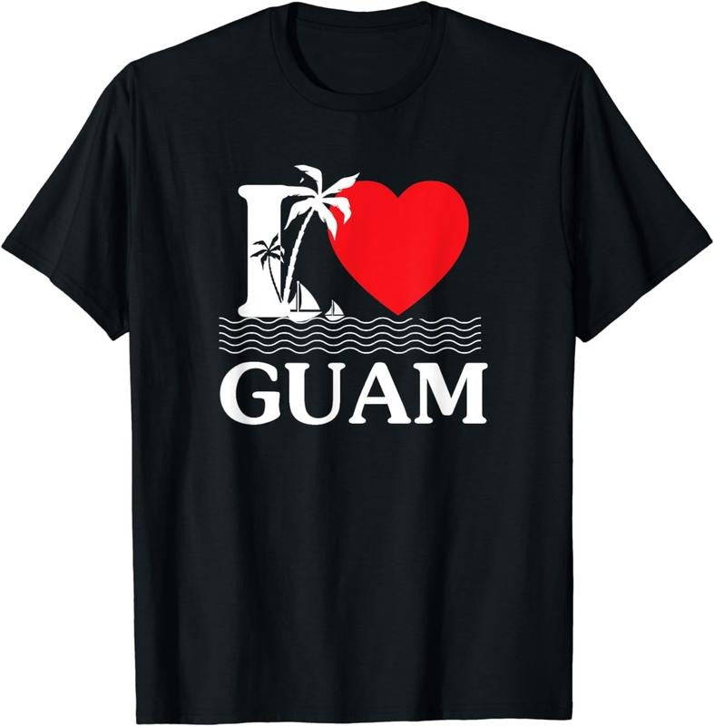 [100% Cotton]I Love Guam Heart T-Shirt Hoodie, Sweatshirt | HypeCrazeTee.com